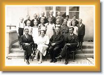 Grono nauczycielskie w r. szk. 1938/1939: Bednarski, Wostalowa, Bronny, Nawrat